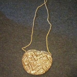 Gold Sequin Evening Bag